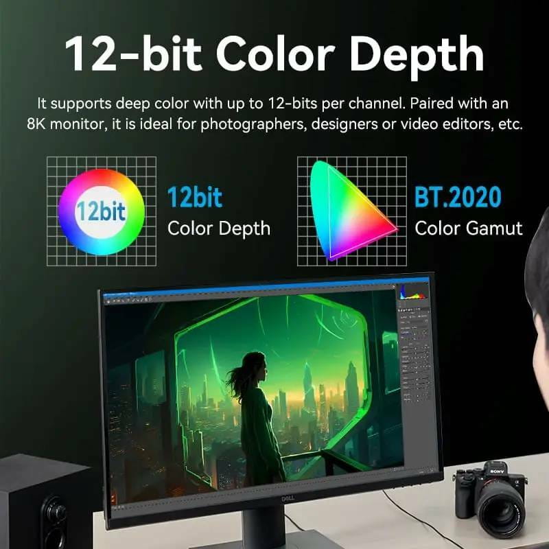 Кабель Vention HDMI - HDMI V 2.1 (M/M), 2 м, Green (ALOGH)