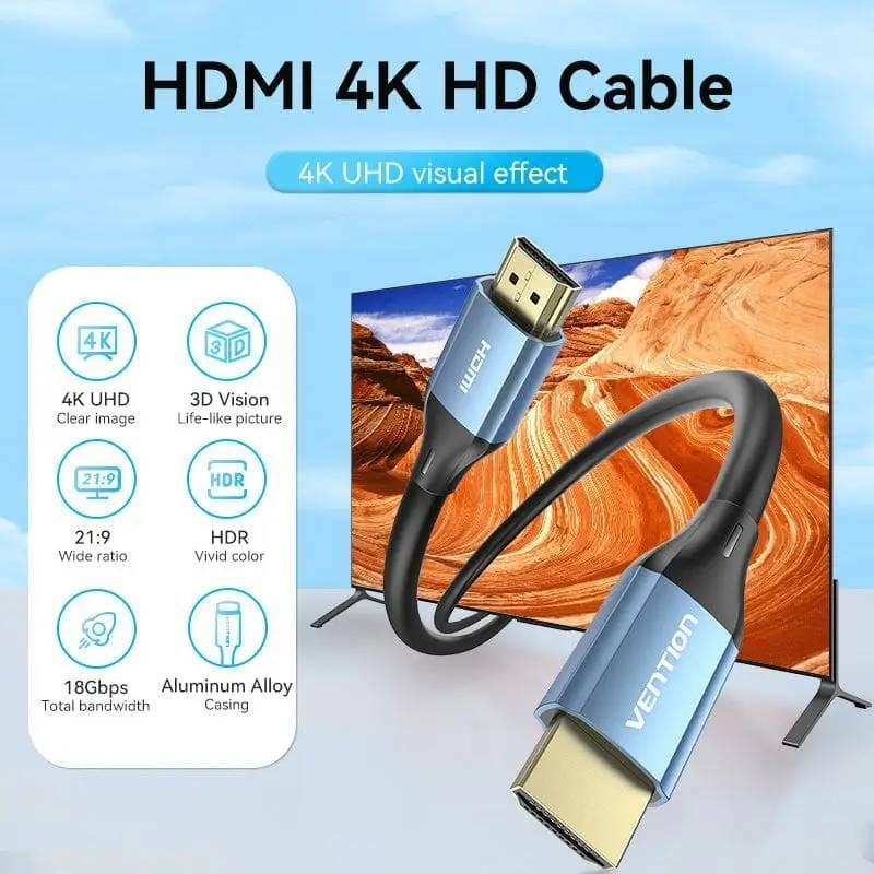 Кабель Vention HDMI - HDMI V 2.0 (M/M), 1 м, Blue (ALHSF)