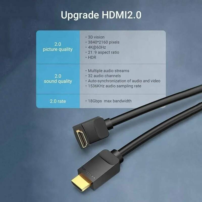 Кабель Vention HDMI - HDMI V 2.0 (M/M), 3 м, Black (AARBI)