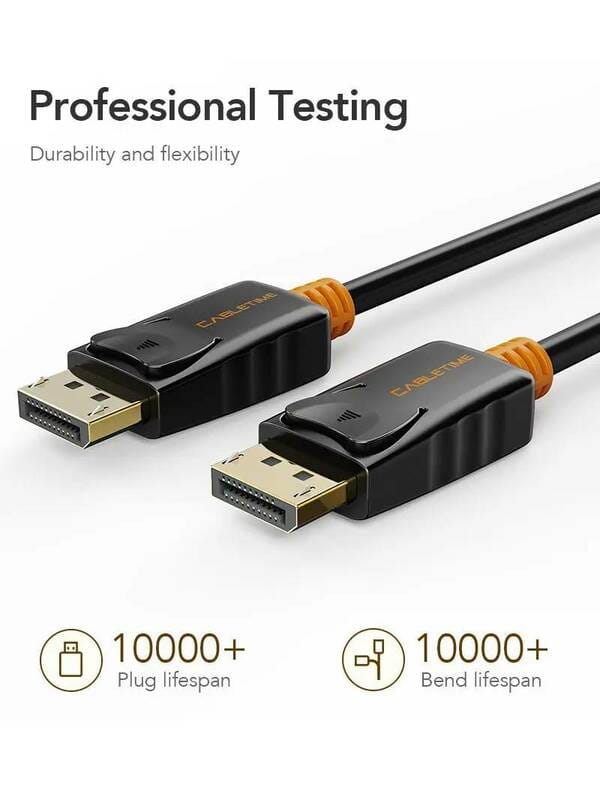 Кабель Cabletime DisplayPort - DisplayPort V 1.2 (M/M), 1 м Black (CD21H)