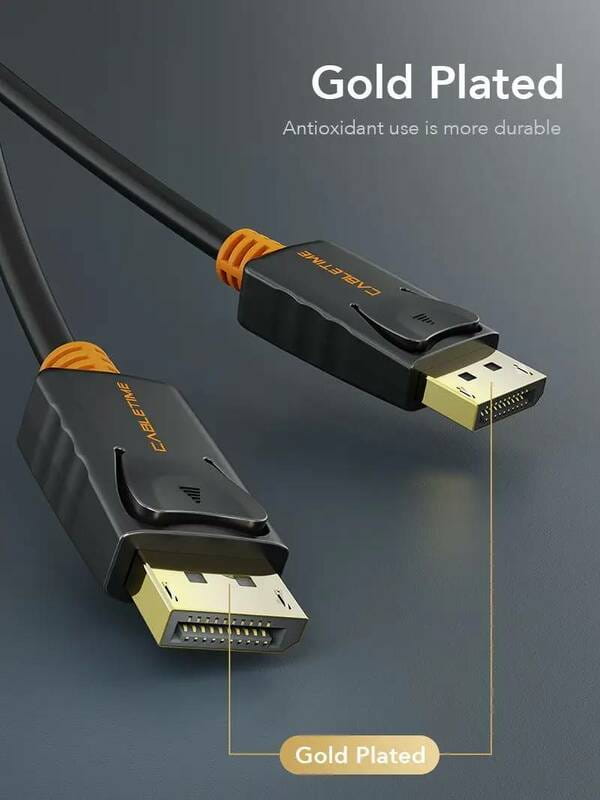 Кабель Cabletime DisplayPort - DisplayPort V 1.2 (M/M), 1 м Black (CD21H)