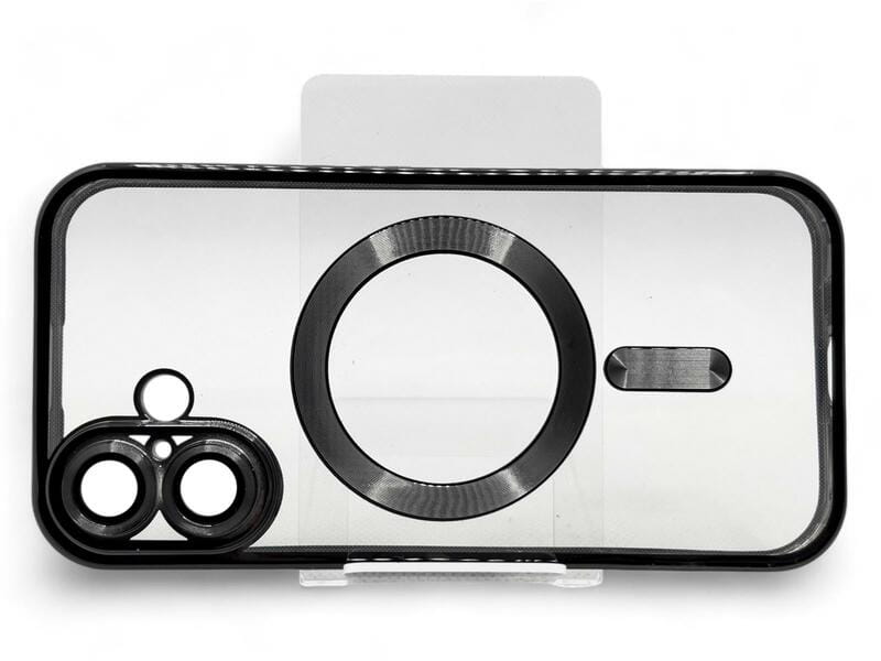 Чeхол-накладка BeCover TPU Chrome Case MagSafe для Apple iPhone 16 Black (712070)