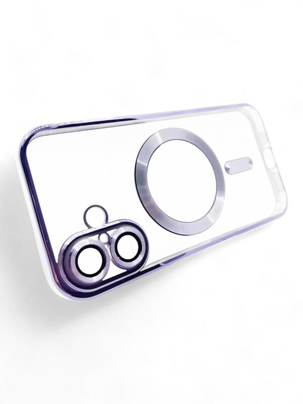 Чeхол-накладка BeCover TPU Chrome Case MagSafe для Apple iPhone 16 Purple (712074)