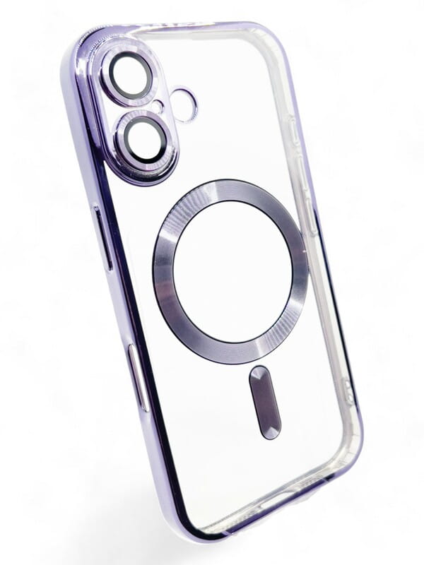 Чeхол-накладка BeCover TPU Chrome Case MagSafe для Apple iPhone 16 Purple (712074)