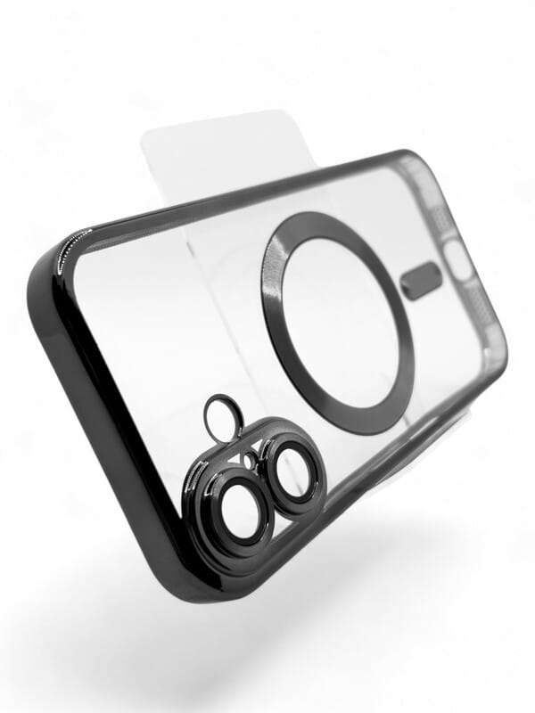Чeхол-накладка BeCover TPU Chrome Case MagSafe для Apple iPhone 16 Plus Black (712075)