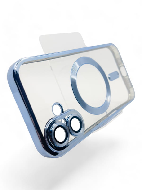 Чохол-накладка BeCover TPU Chrome Case MagSafe для Apple iPhone 16 Plus Sierra Blue (712077)