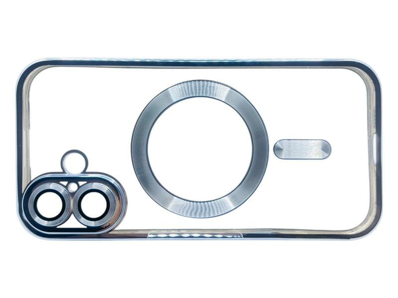 Чохол-накладка BeCover TPU Chrome Case MagSafe для Apple iPhone 16 Plus Sierra Blue (712077)