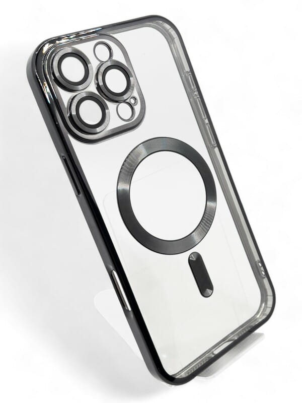 Чохол-накладка BeCover TPU Chrome Case MagSafe для Apple iPhone 16 Pro Black (712080)