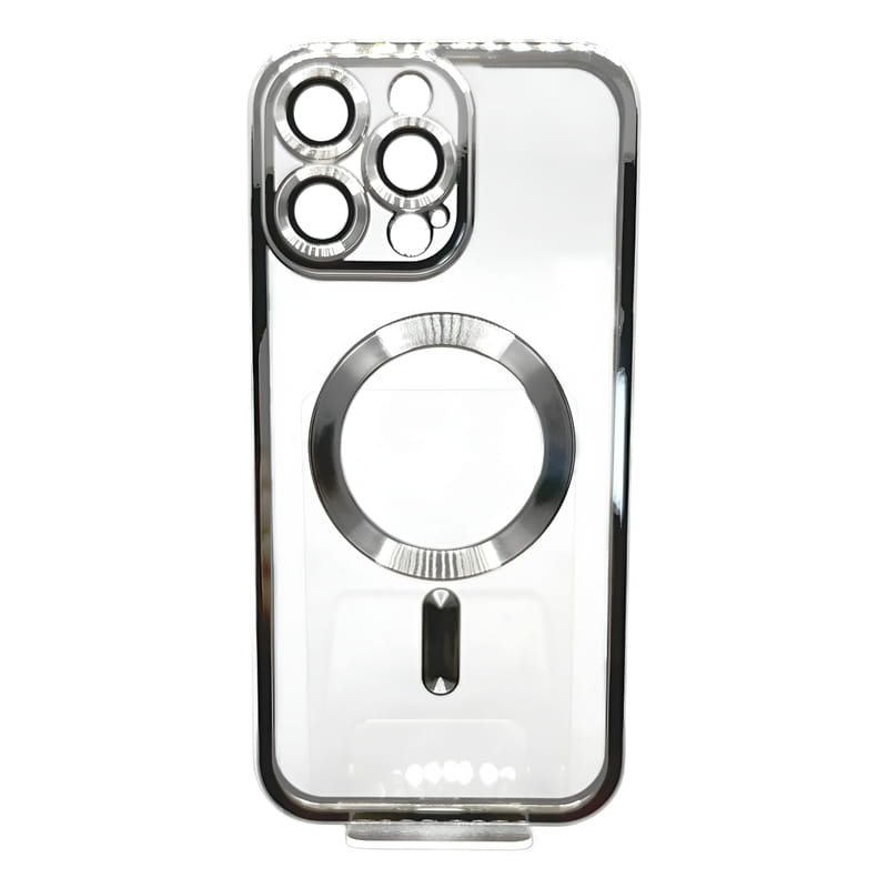 Чeхол-накладка BeCover TPU Chrome Case MagSafe для Apple iPhone 16 Pro Silver (712083)
