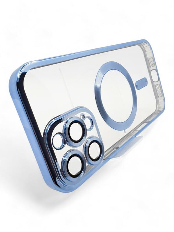 Чeхол-накладка BeCover TPU Chrome Case MagSafe для Apple iPhone 16 Pro Max Sierra Blue (712087)