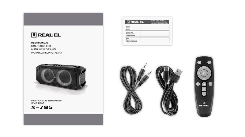Акустична система REAL-EL X-795 Black