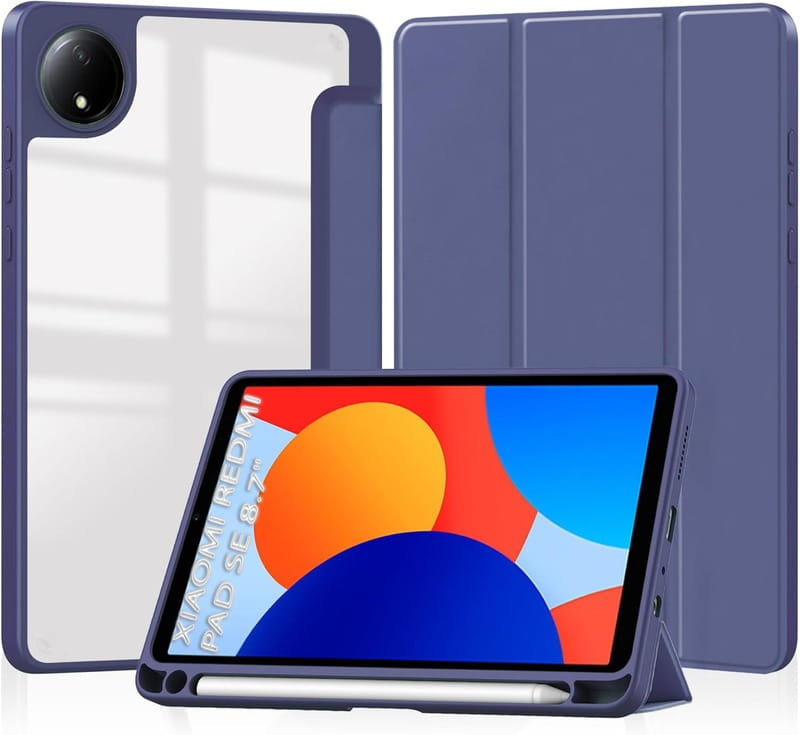 Чохол-книжка BeCover Soft Edge TPU для Xiaomi Redmi Pad SE 8.7 Deep Blue (712565)