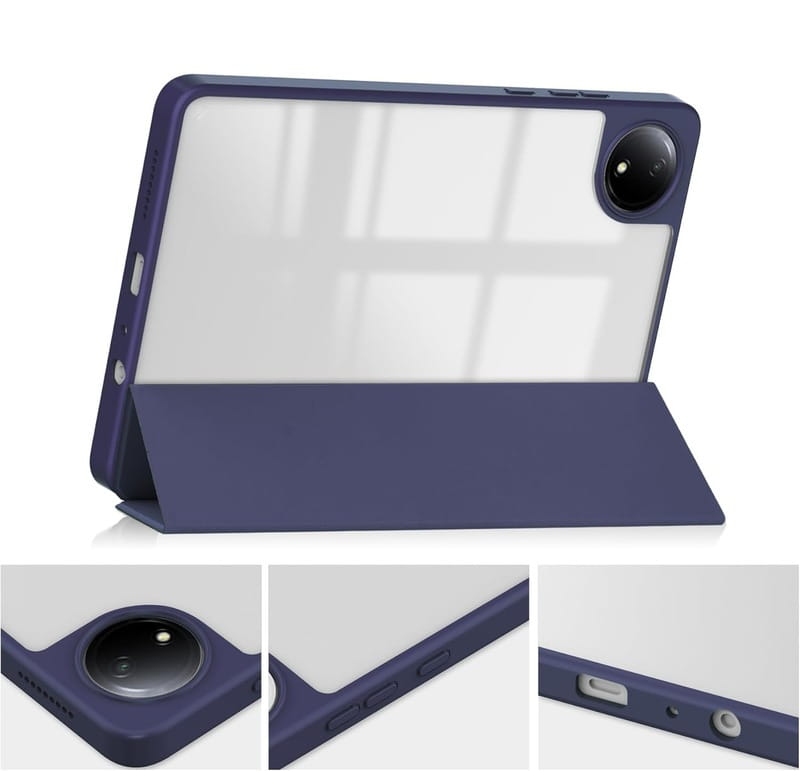 Чохол-книжка BeCover Soft Edge TPU для Xiaomi Redmi Pad SE 8.7 Deep Blue (712565)