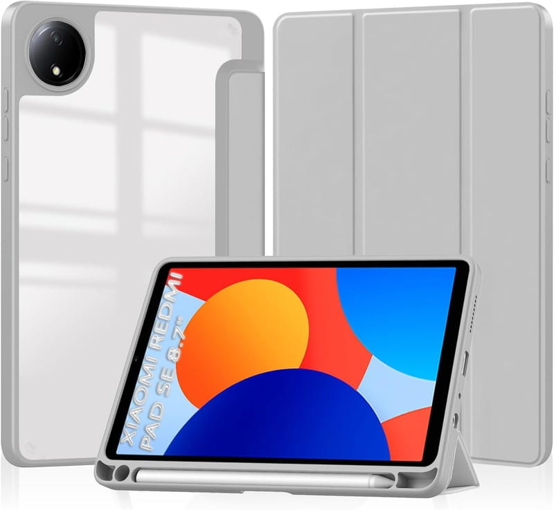 Чехол-книжка BeCover Soft Edge TPU для Xiaomi Redmi Pad SE 8.7 Gray (712568)