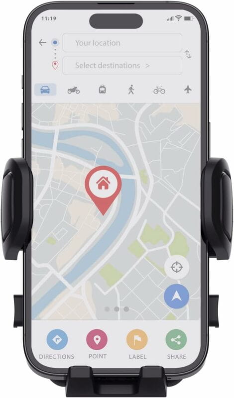 Держатель автомобильный Trust Runo Airvent 4-7" Black (24983)