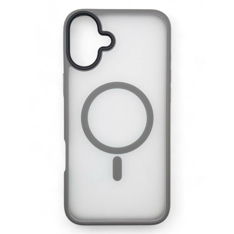 Чeхол-накладка BeCover Metal Buttons Case MagSafe для Apple iPhone 16 Gray (712092)