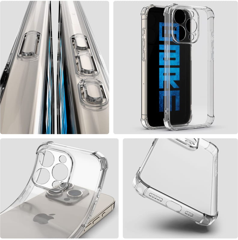 Чохол-накладка BeCover Anti-Shock для Apple iPhone 16 Pro Clear (712112)