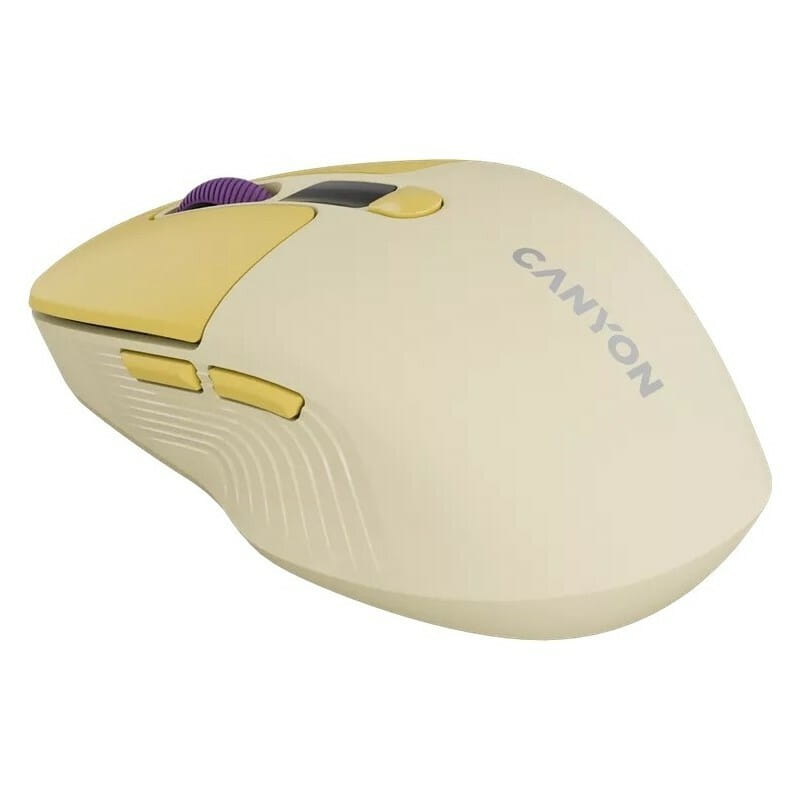 Мышь беспроводная Canyon MW-26 Silent Dual Mode Yellow (CNS-CMSW26Y)