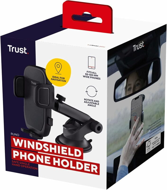Держатель автомобильный Trust Runo 4-7" Black (24984)