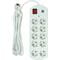 Фото - Фільтр живлення PowerPlant YS-N6065/5 (EX610556) 10 розеток, 2xUSB, 5 м, євростандарт, білий | click.ua