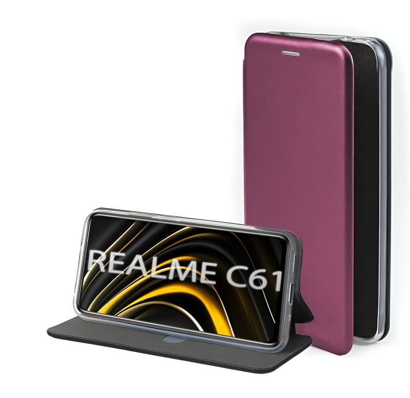 Чeхол-книжка BeCover Exclusive для Realme C61 Red Wine (712556)