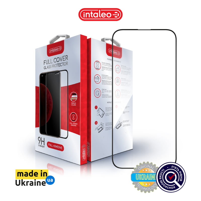 Защитное стекло Intaleo Full Glue ESD для Apple iPhone 16 Pro Black (1283126594724)
