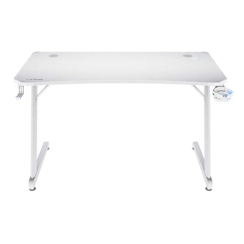 Геймерский стол Trust GXT 709W Luminus RGB White (25328)
