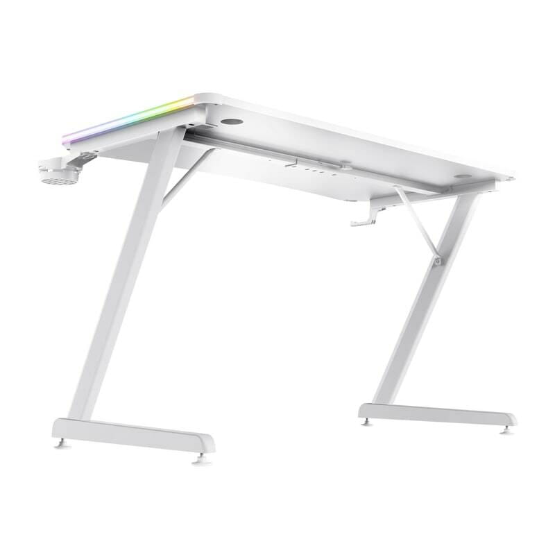 Геймерский стол Trust GXT 709W Luminus RGB White (25328)