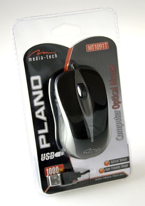 Мышь Media-Tech Plano Titanium (MT1091T)