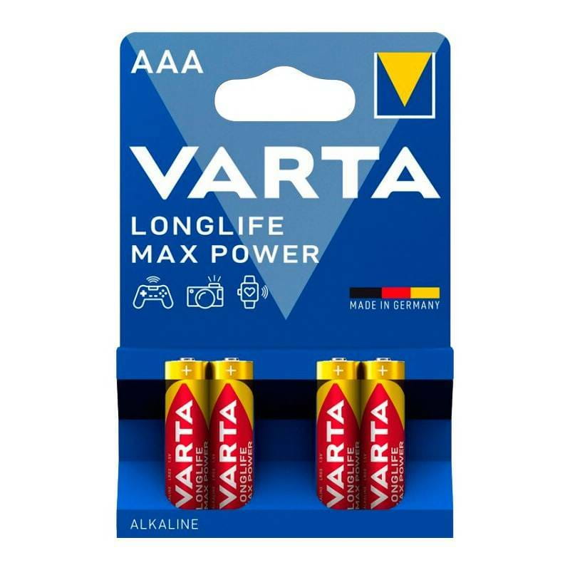 Батарейка Varta Longlife Max Power AAA/LR03 BL  4шт