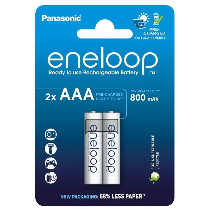 Акумулятори Panasonic Eneloop AAA/HR03 NI-MH 800 mAh BL 2 шт