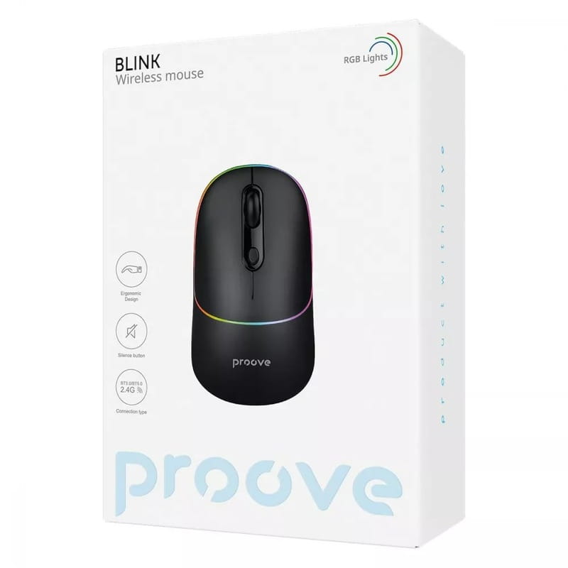 Мышь беспроводная Proove Blink Black