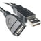 Фото - Кабель PowerPlant (KD00AS1212) USB2.0(AF)-USB2.0(AM), 5м, One ferrite, Black | click.ua