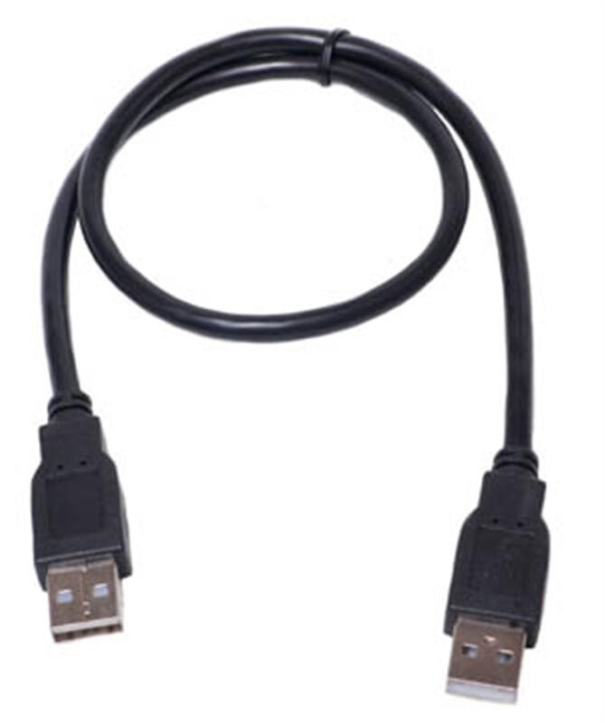 Кабель PowerPlant (KD00AS1213) USB2.0(AM)-USB2.0(AM), 0.5м, Black