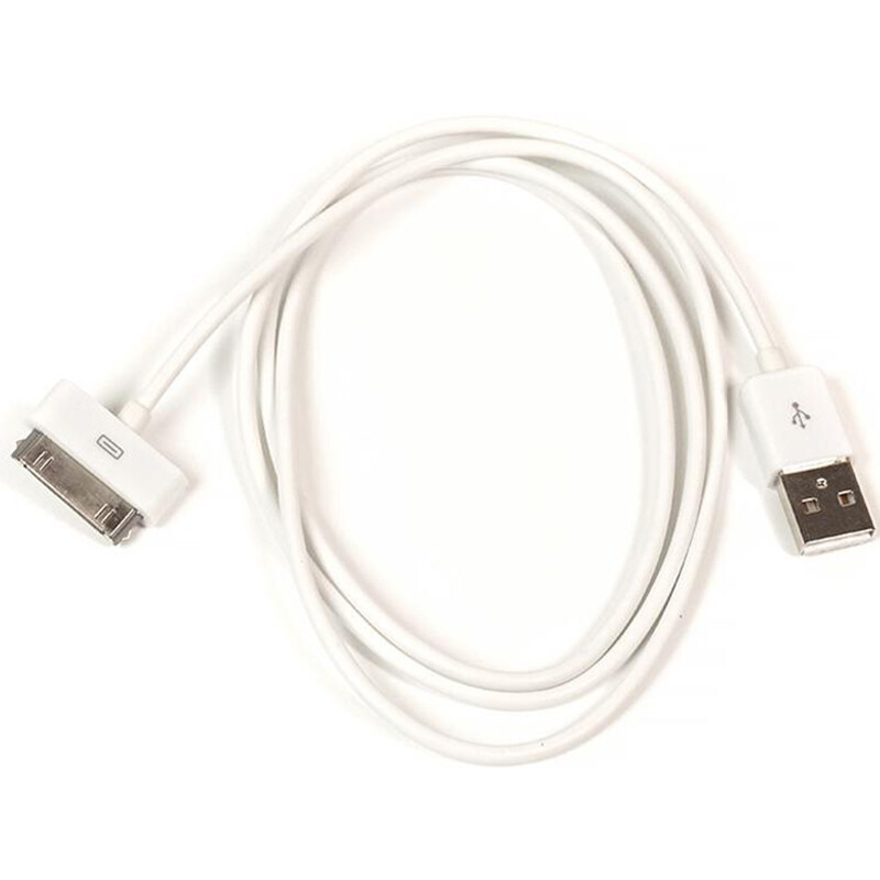 Кабель PowerPlant USB-Apple 30pin, 1м White (DV00DV4045)
