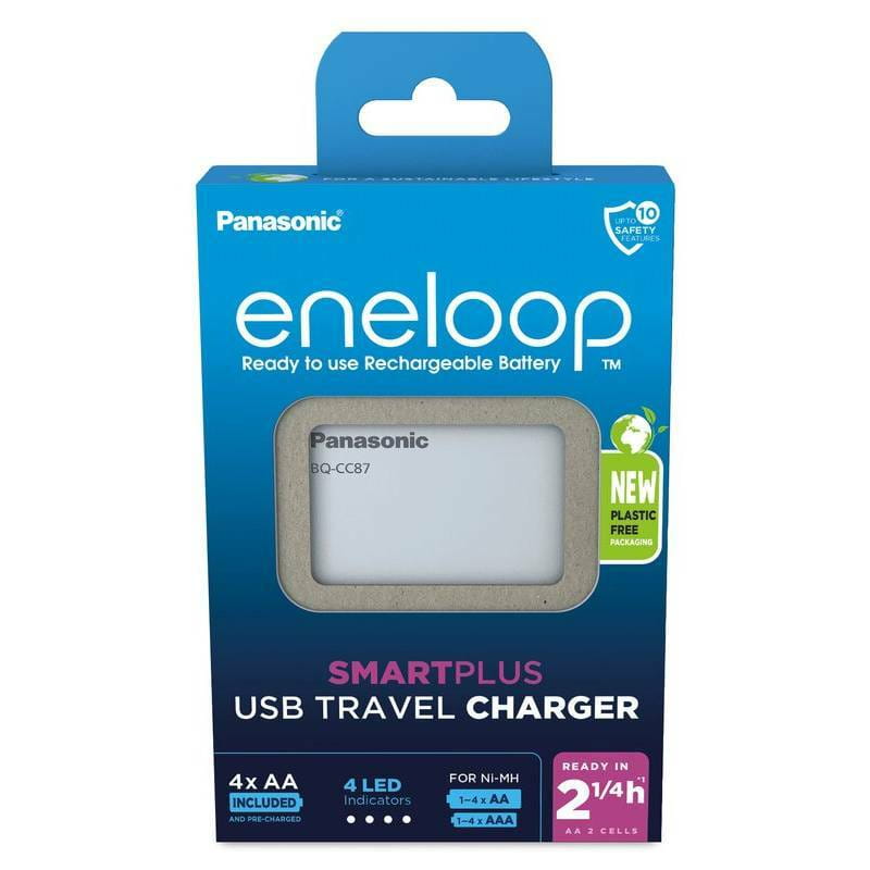 Зарядний пристрій Panasonic Eneloop ready USB in/out з функцією Power Bank