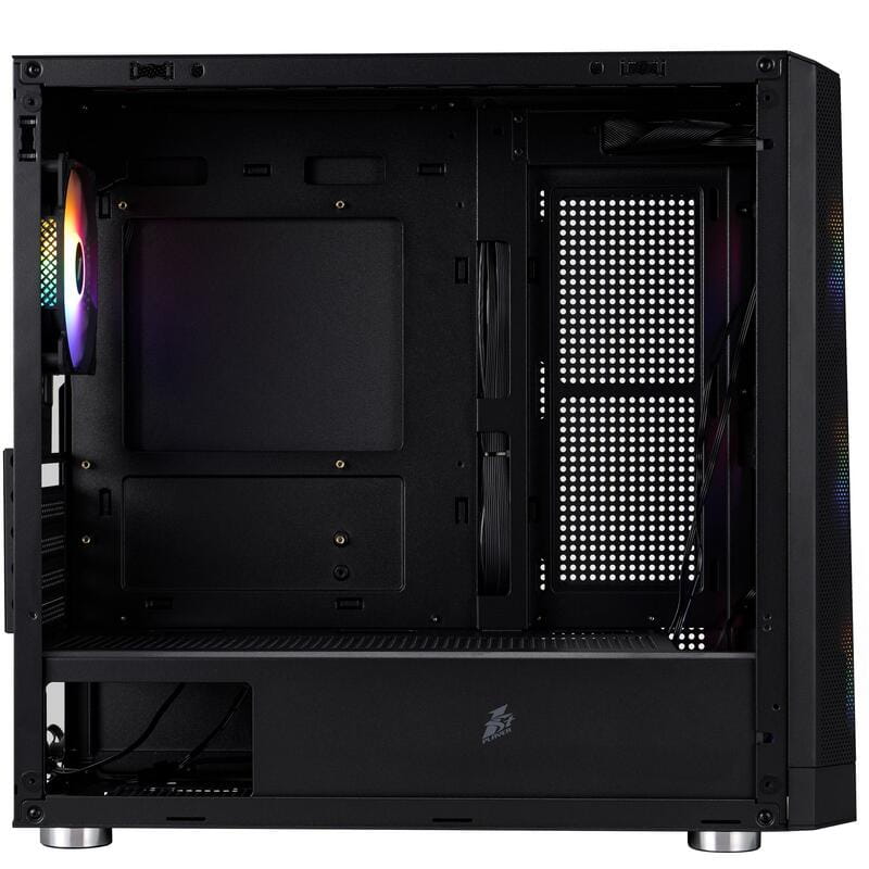 Корпус 1stPlayer FD5-M-BK-4F1 Black без БП