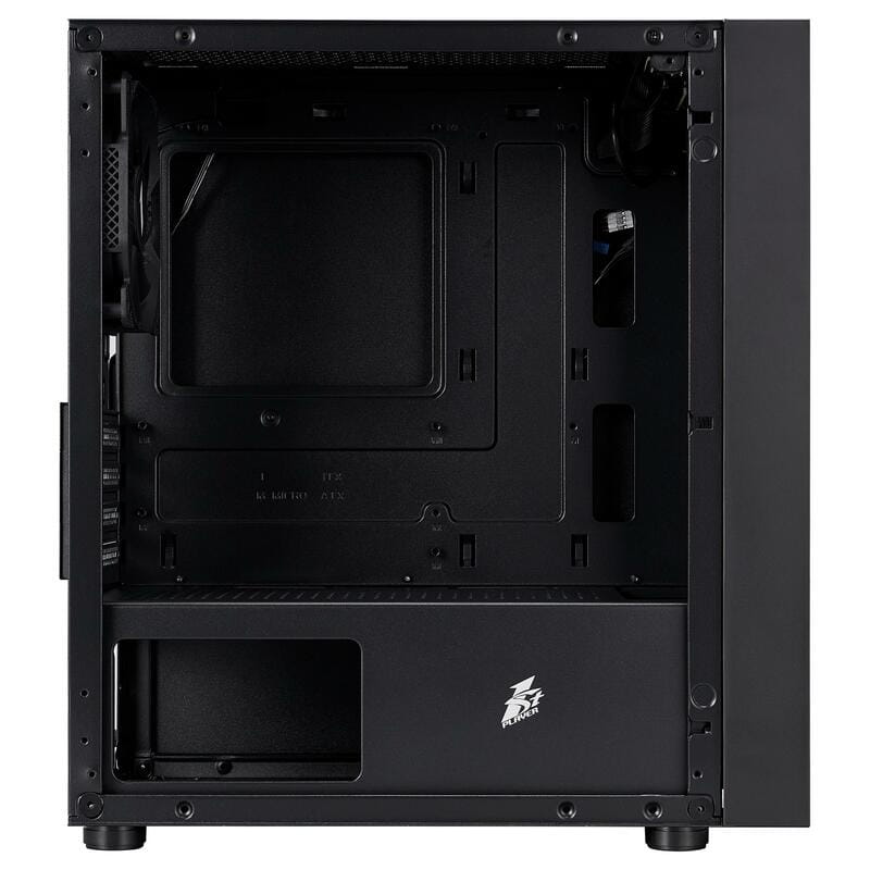 Корпус 1stPlayer B5-M-BK-3F Black без БП