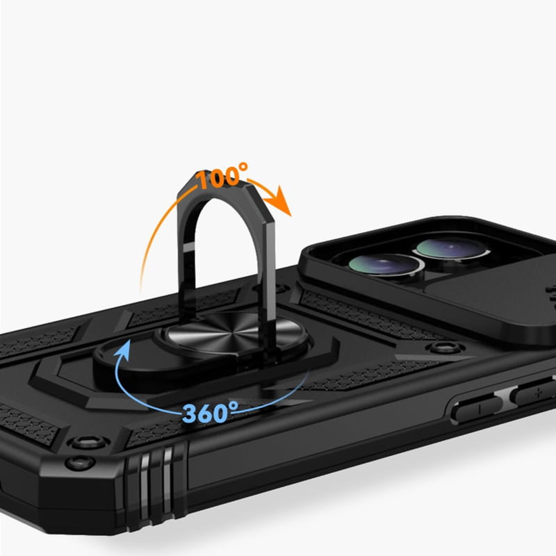 Чохол-накладка BeCover Military для Apple iPhone 16 Black (712153)
