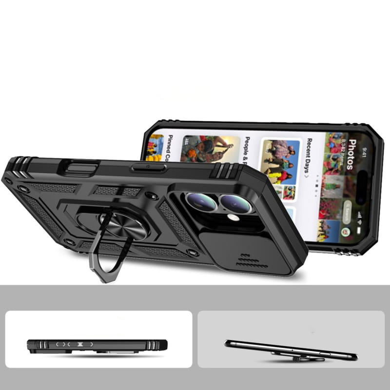 Чохол-накладка BeCover Military для Apple iPhone 16 Plus Black (712154)