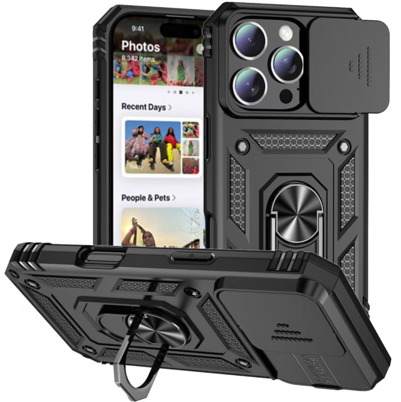 Чохол-накладка BeCover Military для Apple iPhone 16 Pro Black (712155)