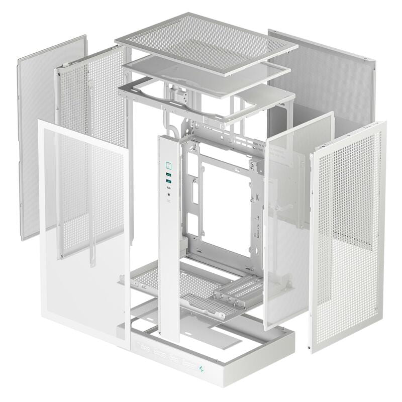 Корпус DeepCool CH270 Digital White (R-CH270-WHNDM0-G-1) без БЖ