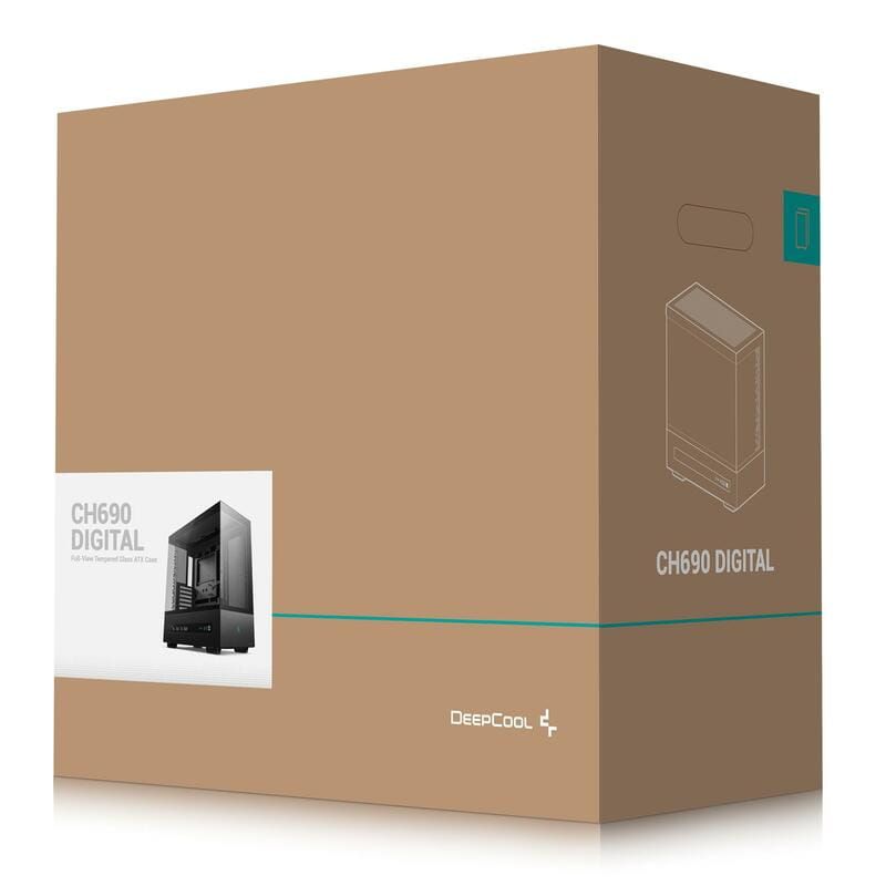 Корпус DeepCool CH690 Digital Black (R-CH690-BKNNA0D-G-1) без БЖ