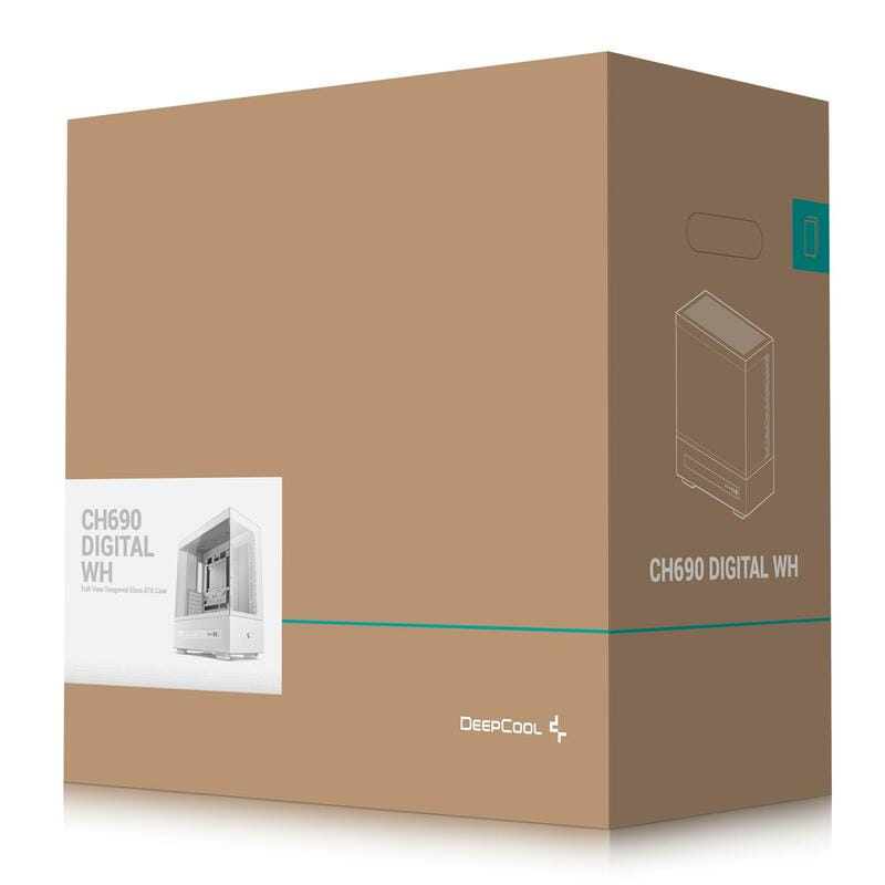 Корпус DeepCool CH690 Digital White (R-CH690-WHNNA0D-G-1) без БЖ