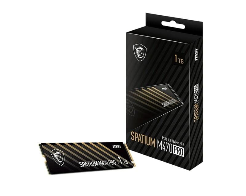 Накопичувач SSD 1TB MSI Spatium M470 Pro M.2 2280 PCIe 4.0 x4 NVMe 3D NAND TLC (S78-440L0J0-P83)