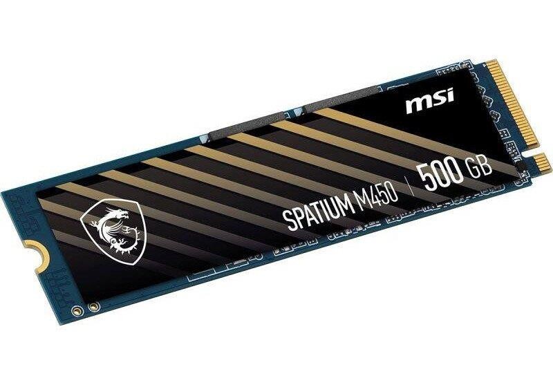 Накопичувач SSD  500GB MSI Spatium M450 V1 M.2 2280 PCIe 4.0 x4 NVMe 3D NAND TLC (S78-440K380-P83)