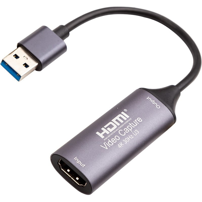 Устройство видеозахвата PowerPlant HDMI USB3.0 4k/30hz (HDVC2-C) (CA914692)
