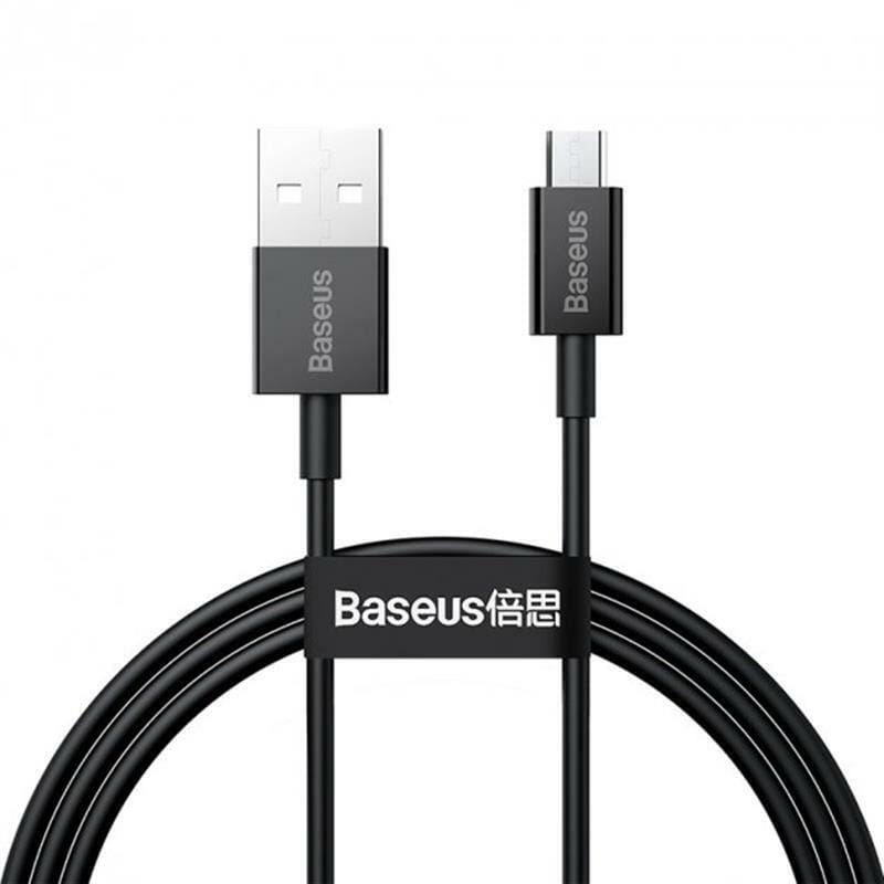 Кабель Baseus Superior Fast Charging USB - microUSB (M/M), 1 м Black (CAMYS-01)