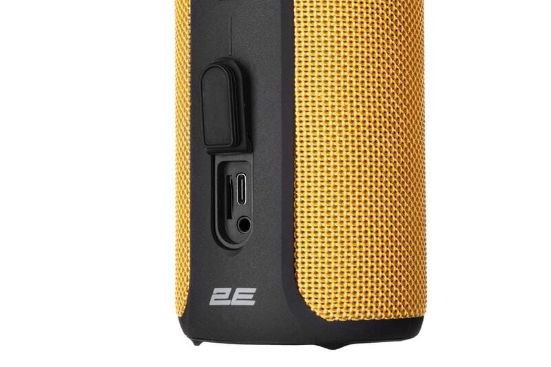 Акустична система 2E SoundXTube TWS MP3 Wireless Waterproof Yellow (2E-BSSXTWYW)
