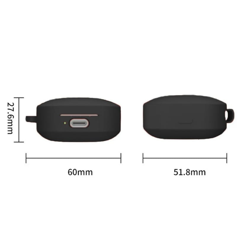 Чохол для навушників BeCover Silicon для Xiaomi Redmi Buds 6 Active Black (712012)